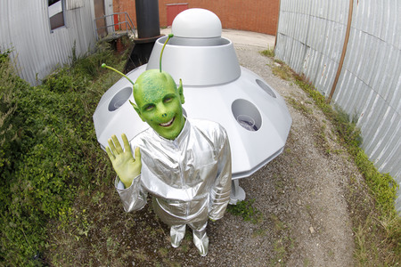 GEEK ART: Kleine grüne Männchen / Little Green Men Bodypainting