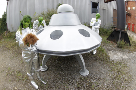 GEEK ART: Kleine grüne Männchen / Little Green Men Bodypainting