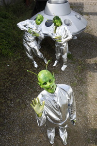 GEEK ART: Kleine grüne Männchen / Little Green Men Bodypainting