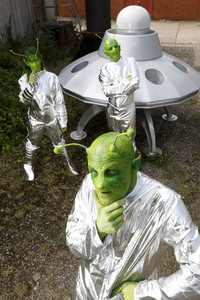 GEEK ART: Kleine grüne Männchen / Little Green Men Bodypainting