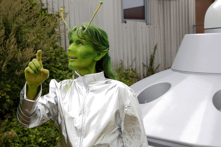 GEEK ART: Kleine grüne Männchen / Little Green Men Bodypainting