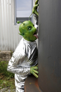 GEEK ART: Kleine grüne Männchen / Little Green Men Bodypainting