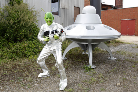 GEEK ART: Kleine grüne Männchen / Little Green Men Bodypainting