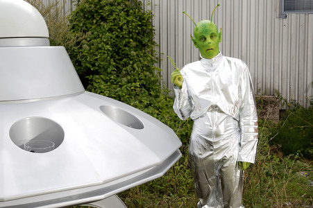 GEEK ART: Kleine grüne Männchen / Little Green Men Bodypainting