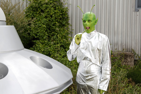 GEEK ART: Kleine grüne Männchen / Little Green Men Bodypainting