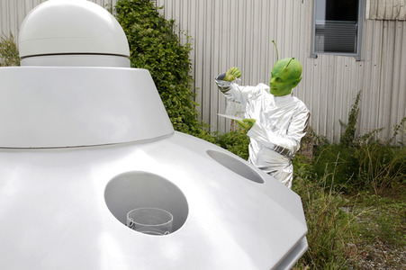 GEEK ART: Kleine grüne Männchen / Little Green Men Bodypainting