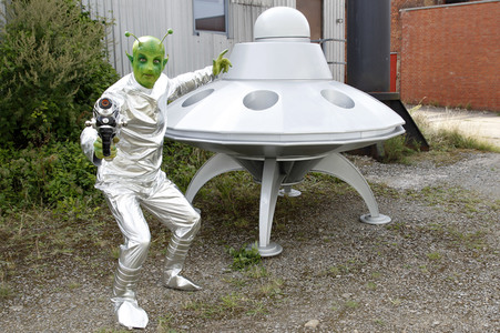 GEEK ART: Kleine grüne Männchen / Little Green Men Bodypainting