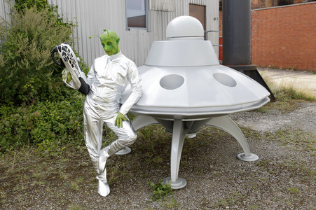 GEEK ART: Kleine grüne Männchen / Little Green Men Bodypainting