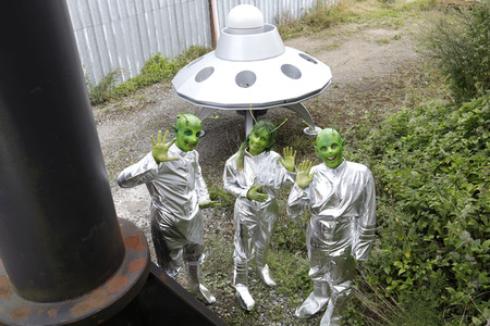 GEEK ART: Kleine grüne Männchen / Little Green Men Bodypainting