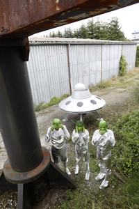 GEEK ART: Kleine grüne Männchen / Little Green Men Bodypainting