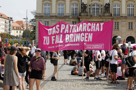 Demonstration 'Unteilbar' in Dresden