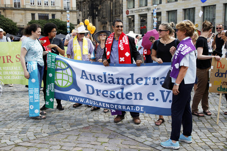 Demonstration 'Unteilbar' in Dresden