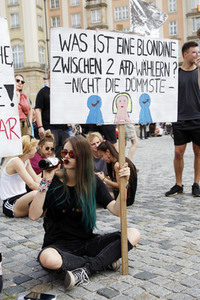 Demonstration 'Unteilbar' in Dresden