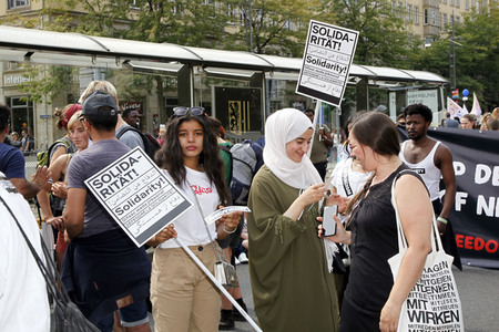 Demonstration 'Unteilbar' in Dresden