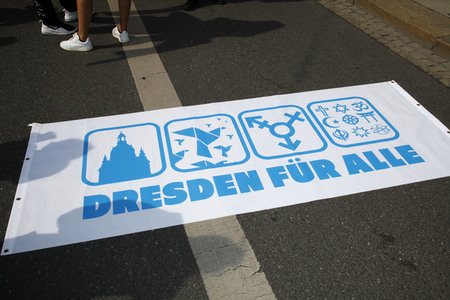 Demonstration 'Unteilbar' in Dresden