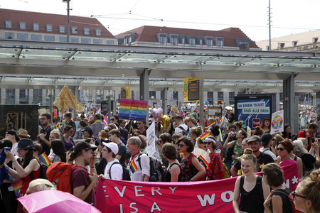 Demonstration 'Unteilbar' in Dresden