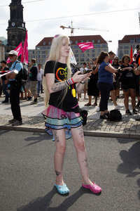 Demonstration 'Unteilbar' in Dresden