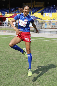 Benefiz-Fußballspiel 'Kicken mit Herz' 2019 in Hamburg