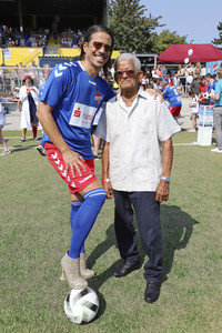 Benefiz-Fußballspiel 'Kicken mit Herz' 2019 in Hamburg