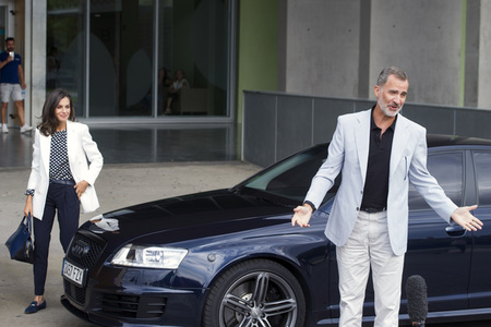 Die spanischen Royals zu Besuch im Hospital Universitario Quirónsalu in Pozuelo de Alarcón