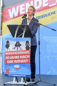 Wahlkampfveranstaltung der AfD in Oranienburg