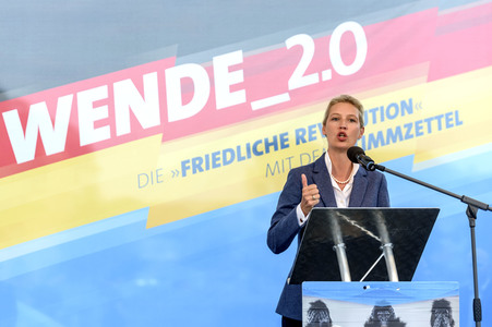 Wahlkampfveranstaltung der AfD in Oranienburg