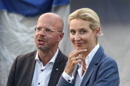 Wahlkampfveranstaltung der AfD in Oranienburg