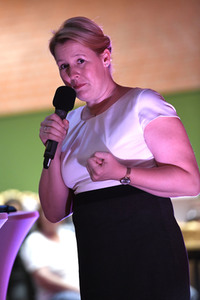 Franziska Giffey in Hannover