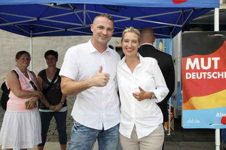 Wahlkampfveranstaltung der AfD in Görlitz