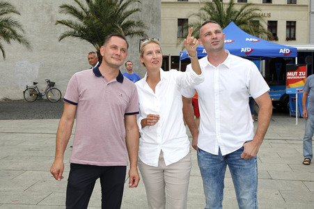 Wahlkampfveranstaltung der AfD in Görlitz