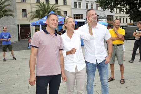 Wahlkampfveranstaltung der AfD in Görlitz
