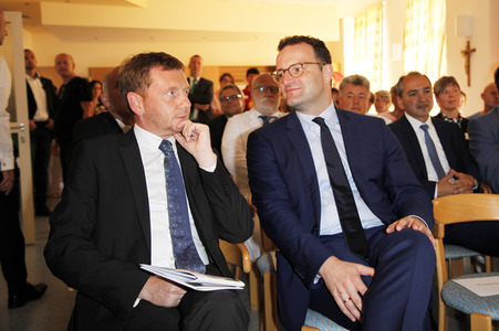Michael Kretschmer und Jens Spahn in Görlitz