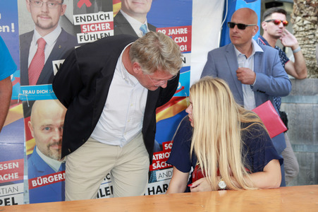 Wahlkampfabschluss der sächsischen AfD in Görlitz