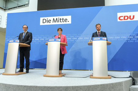 Pressekonferenz der CDU nach den Landtagswahlen in Brandenburg und Sachsen in Berlin
