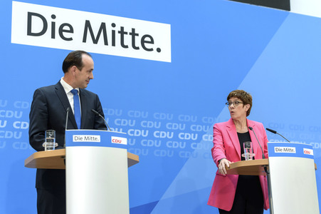 Pressekonferenz der CDU nach den Landtagswahlen in Brandenburg und Sachsen in Berlin