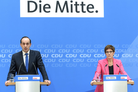 Pressekonferenz der CDU nach den Landtagswahlen in Brandenburg und Sachsen in Berlin