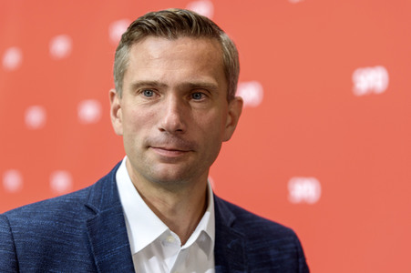 Pressekonferenz der SPD nach den Landtagswahlen in Brandenburg und Sachsen in Berlin