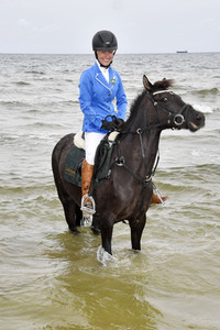 Empfang der Reiter beim Usedom Cross Country 2019