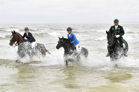 Empfang der Reiter beim Usedom Cross Country 2019