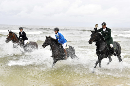 Empfang der Reiter beim Usedom Cross Country 2019