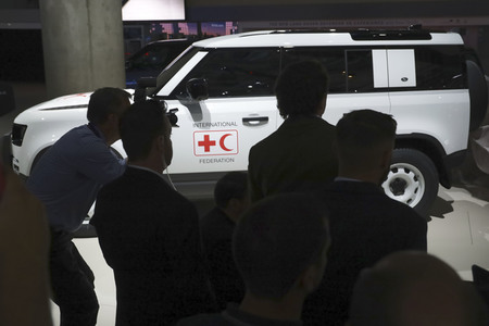 Weltpremiere des Land Rover Defender in Frankfurt