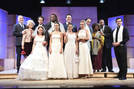 Theaterprobe 'Monsieur Claude und seine Töchter' in München