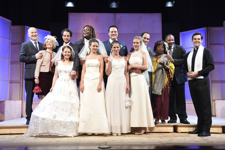 Theaterprobe 'Monsieur Claude und seine Töchter' in München