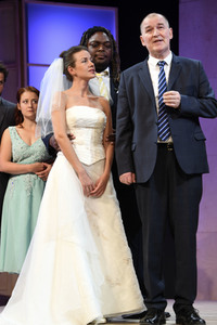 Theaterprobe 'Monsieur Claude und seine Töchter' in München