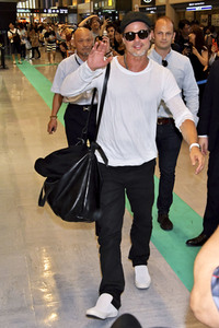 Ankunft von Brad Pitt in Narita