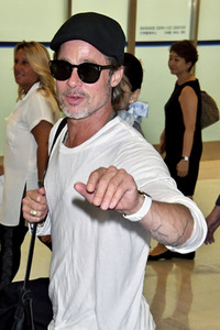 Ankunft von Brad Pitt in Narita