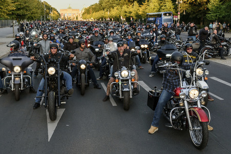Biker Demo in Berlin