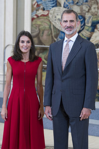 Empfang für das spanische Basketball-Team in Madrid