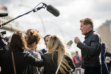 Photocall mit David Hasselhoff in Berlin