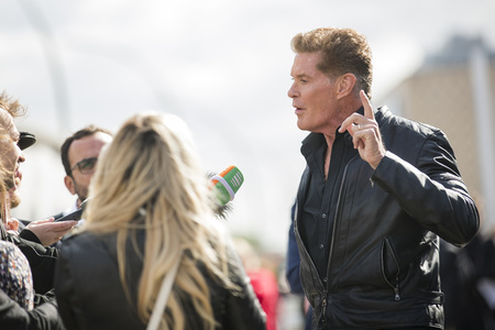 Photocall mit David Hasselhoff in Berlin